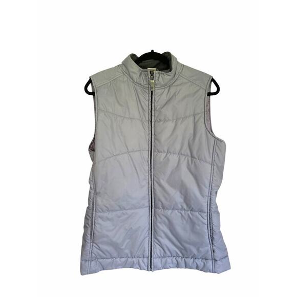 ALO Yoga Womens Purple Nylon Full Zip Puffer Vest Size XXL Outdoor Active - Picture 1 of 6